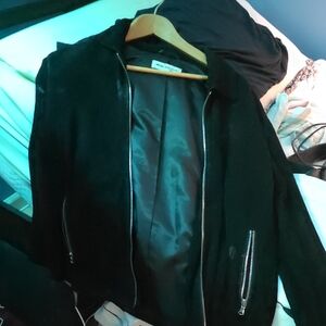 Reiss Black Bomber Jacket for Men